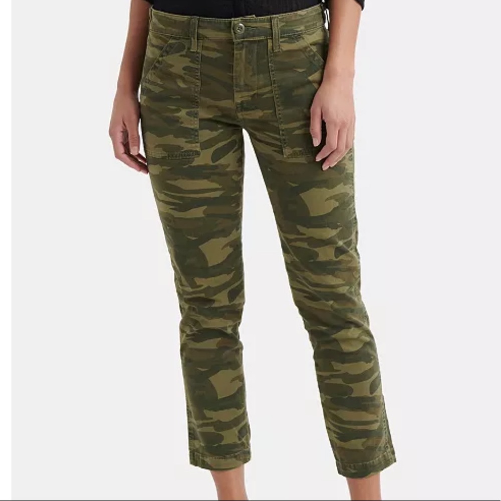 NWT Lucky Brand Camo-Print Utility Boyfriend Pants